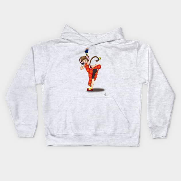 Monkey'n around Kids Hoodie by bearbearfruit8